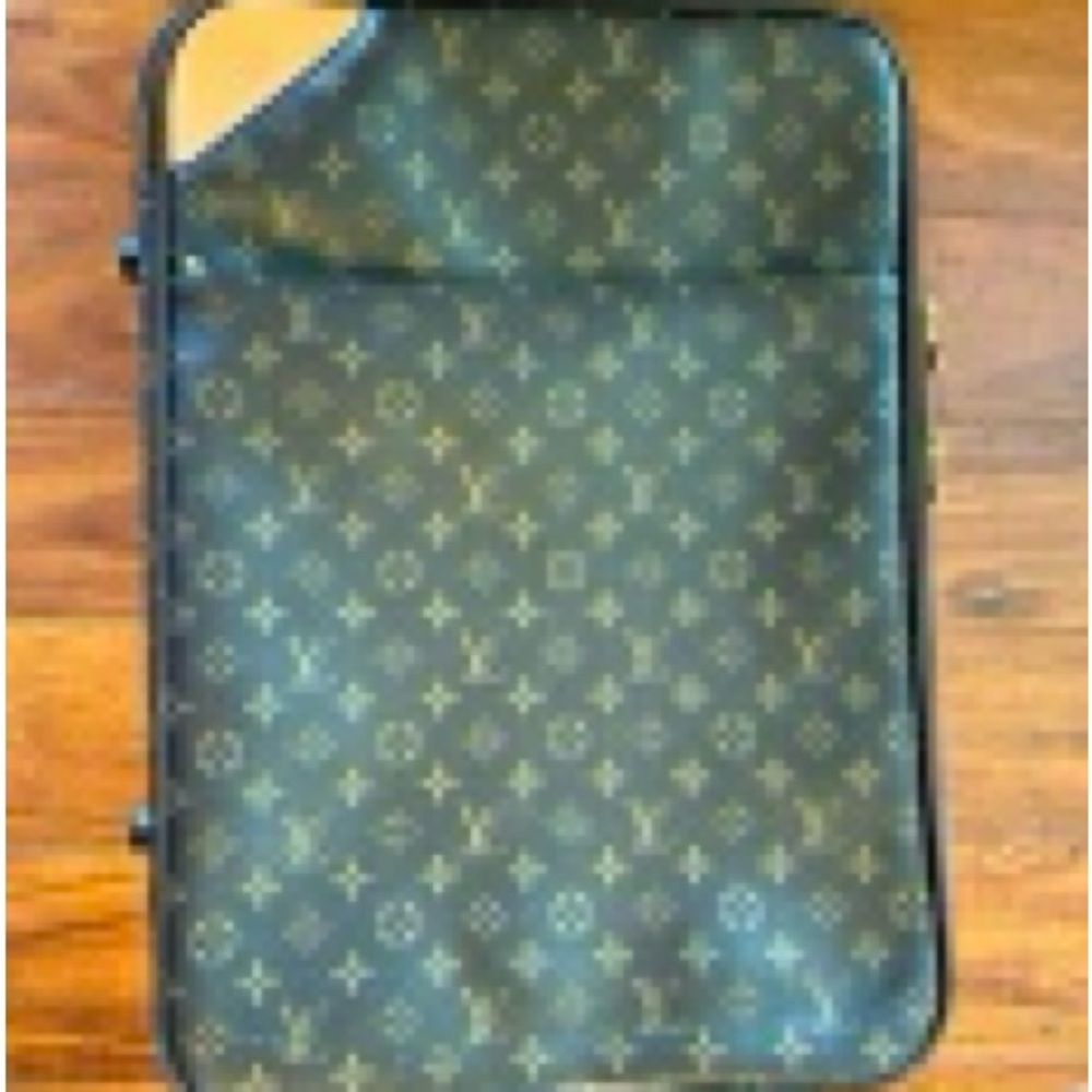 Brown and Gold canvas Travel Bag